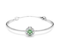 Swarovski Una Angelic Bracciale Rigido, Tagli Misti, Verde, Placcato Rodio
