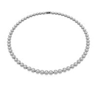 COLLANA UNA BIANCA PLACCATO RUTENIO UOMO SWAROVSKI