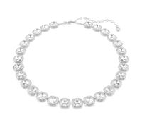 Swarovski Una Angelic Collana, Taglio Cuscino, Bianco, Placcato Rodio