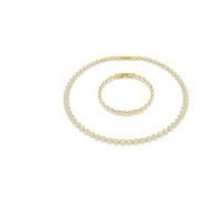 Swarovski Set Una Angelic, taglio rotondo, bianco, placcato color oro