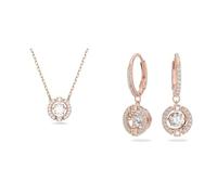 Swarovski Una Collezione, Collana & orecchini, placcato oro rosa
