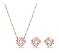 Swarovski - Parure di Gioielli Quadrifoglio Portafortuna Rosa UNA - - Accessories - Donna - Rosa - ONE SIZE