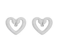Swarovski - Una Heart Clip Earrings - - Accessories - Donna - Grigio - ONE SIZE