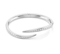 Swarovski Vienna Bracciale Rigido, Taglio Rotondo, Cigno, Bianco, Placcato Rodio