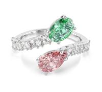 Swarovski x Ariana Grande Anello aperto, Taglio misto, Multicolore, Placcato rodio