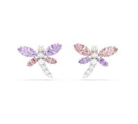 Swarovski x Ariana Grande Orecchini a lobo, Taglio misto, Libellula, Multicolore, Placcato rodio