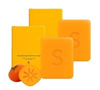 Swarva Persimmon Soap per il controllo degli odori del corpo, sapone deodorante per uomini e donne, comodi e idratanti, ingredienti naturali adatti a viso e corpo, per tutti i tipi di pelle (2)