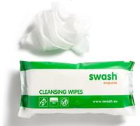 SWASH Cleansing Wipes | Detersione e Rimozione dei Residui Biologici nei Pazienti Incontinenti | Il prodotto è utilizzabile anche su neonati e bambini | 48 Pezzi