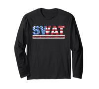 SWAT Donne Intelligenti Contro Trump Divertente Anti-Trump 2024 Maglia a Manica
