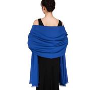 SWAT PANY Sciarpe da donna pashmina scialli e involucri per abiti da sera scialle avvolge per donne matrimoni calda sciarpa invernale, Blu reale, Large