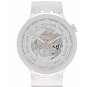 Swatch Analogico SB03W100, bianco, striscia