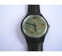 SWATCH AUTOMATIC BLACK MOTION VARIANT with BLUE DIAL - SAB100 - 1991-NEW-NUOVO