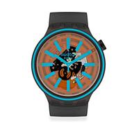 Swatch Big Bold, cinturino in silicone al quarzo svizzero, Blu, Spettro