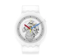 Swatch CLEARLY BOLD Orologio unisex (Modello: SB01K100), Trasparente, Orologio standard