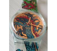 SWATCH GENT GREEN DRAGON - GG135 - 1995 - NEW - NUOVO - VERY RARE - PERFECT