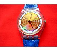 SWATCH GENT VENDREDI - GK185 - 1995 - NEW - very rare-PERFECT-LEATHER STRAP