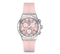 Swatch New Irony Chrono YVS53 Orologio da polso, rosa, Cinturino