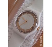 SWATCH NEW GENT 2018 SILIWHITE SUOW158 NUOVO CON CINTURINO IN SILICONE