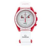 Swatch Omega x Moon Mission to Mars Speedmaster Rosso e Bianco - Nuovo.., Bianco e rosso, Moderno, Bianco e rosso, Moderno, bianco e rosso, Moderno