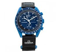 Swatch Omega x Moon Mission to Neptune Speedmaster Blu - Nuovo SO33N100