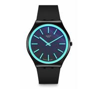 Swatch Orologio casual nero al quarzo in acciaio inox ossidiana shimmer, nero, SWATCH ESSENZIALI