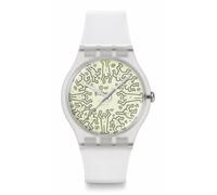 Swatch Orologio Casual Unisex Quarzo Bioceramico Trasparente dell'Archivio, Trasparente