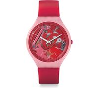 Swatch Orologio Digitale Quarzo da Donna con Cinturino in Silicone SVOP100