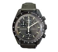 Swatch Orologio da Polso Moonswatch Omega x Mission to Mercury Pelle di Struzzo
