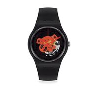 Swatch Orologio New Gent Bioceramic Lacquered SO32B110 TIME TO RED BIG