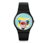 Swatch Orologio Analogico Quarzo Unisex Adulto con Cinturino in Silicone SUOB159