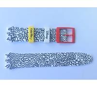 SWATCH Strap x NEW GENT ECLECTIC MICKEY BY KEITH HARING SUOZ 336 -2021 -NEW
