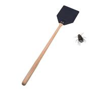 Swatter Fly - Swatter a mosca per servizio pesante manuale - con manico lungo in legno | Presentazione manuale di vespe con una presa comoda, portatile e durevole per uso INT