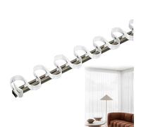 SWave ain Trac - Alluminio Montaggio a Soffitto Single Rail System ap Tape Set per Wave Fold ains Lunghezza Regolabile 100600 cm Facile Installat