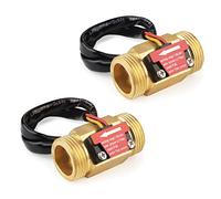 SWAWIS 2 Pezzi G3/4 Sensore di Flusso Dell'acqua Dell'acqua