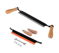 SWAWIS Coltello da Traino da 250mm per Legno Diritto, Scortecciatrice per Lavorazione del Legno, con Protezione della Lama e Impugnatura Antiscivolo, per i boscaioli che lavorano il legno(10'')