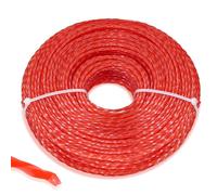 SWAWIS Filo Decespugliatore Filo Per Decespugliatore Professionale Filo Decespugliatore 3mm 75M Spiralato in Nylon Filo Tagliaerba, Rosso Foncé