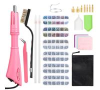 SWAWIS Hotfix Strass Applicatore 6 Scatole Strass Rosa