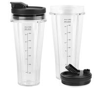 SWAWIS Kit di 2 Bicchieri Sostitutivi per Frullatore da 24oz (710ml) Compatibile con Ninja Frullatore CB350EU BN800EU BN750EU BN650EU BN495EU CB100EU Accessori di Ricambio per Bicchiere