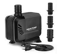 SWAWIS Pompa Acquario Pompa Laghetto 2500L/H 35W Pompa Acqua Anfibio Pompa Sommersa Mini Pompa Acqua Ultra-Quiet Pompa per Acquario Fontana con 3 Ugello 19mm/22mm/25mm Pompa per Laghetto