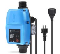 SWAWIS Pressostato Pompa Acqua Controllore Pompa Pressostato per Impianto Idrico Domestico Max. 10 bar Rilevatore di Pressione, Blu