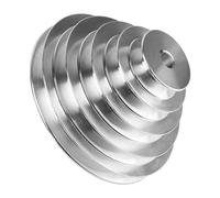 SWAWIS Puleggia a Pagoda a 5 Gole, Diametro del Foro 14 mm, Diametro Esterno 54mm-150mm, Puleggia Lega di Alluminio per Cinghia di Forma A di Tipo V, Larghezza del Nastro 12.7mm