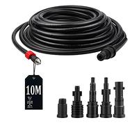 SWAWIS Sonda Sturatubi per Idropulitrice 10M 180bar Tubo Idropulitrice con 5 Adattatori Compatibile con Bosch Kärcher K2-K7 Lavor Interpump Idropulitrici, Tubi per idropulitrici