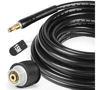 SWAWIS Tubo Idropulitrice 15M pour Kärcher K2 K3 K4 K5 K6 K7 180bar Accessori Idropulitrice Tubo Flessibile per Idropulitrice con Raccordi a Innesto Rapido e Pezzo Adattatore