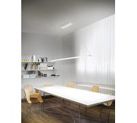 SWAY Sospensione LED 2x35W 6400Lm - CCT 3000°/4000°/6000°K in metallo colore bianco barre orientabili