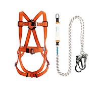 SwaYve Cintura Di Sicurezza per Lavoro Aereo, Kit Di Imbracature Di Sicurezza, Imbracatura Anticaduta per il Corpo Di Protezione Anticaduta Imbracatura Di Sicurezza per la Costruzione Di Tutto il Corp