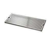 SWAYVES Vaschetta Raccogligocce in Acciaio Inox, Vaschette Raccogligocce per Birra per Kegerator, Vaschetta Raccogligocce Rettangolare in Acciaio Inox per Montaggio Superficiale, Senza Scarico/40Cm