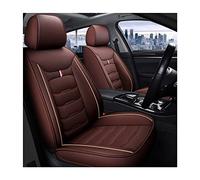 SWAZA Coprisedili Auto per V-W Tiguan 2019-2022, Personalizzati Coprisedile in Pelle PU Impermeabile Set Copri Sedile Airbag Compatibile Accessori,E/Brown