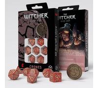 The Witcher Dadi Set Crones- Brewess Moneta Ruolo Gioco Giochi Q-Workshop Nuovo