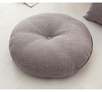 SWD TWTH Cuscino spesso per sedia da 10 cm/15 cm, 40/50/60 cm, morbido cuscino rotondo per sedie per balcone, tatami, patio, baia, soggiorno, pavimento della casa (40 x 40 cm, grigio)