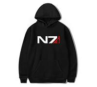 Swdan Mass Effect N7 Felpa con Cappuccio Uomo XXS-4XL, Cosplay Felpa con Cappuccio A Maniche Lunghe,Hoodie Classica E Casual
